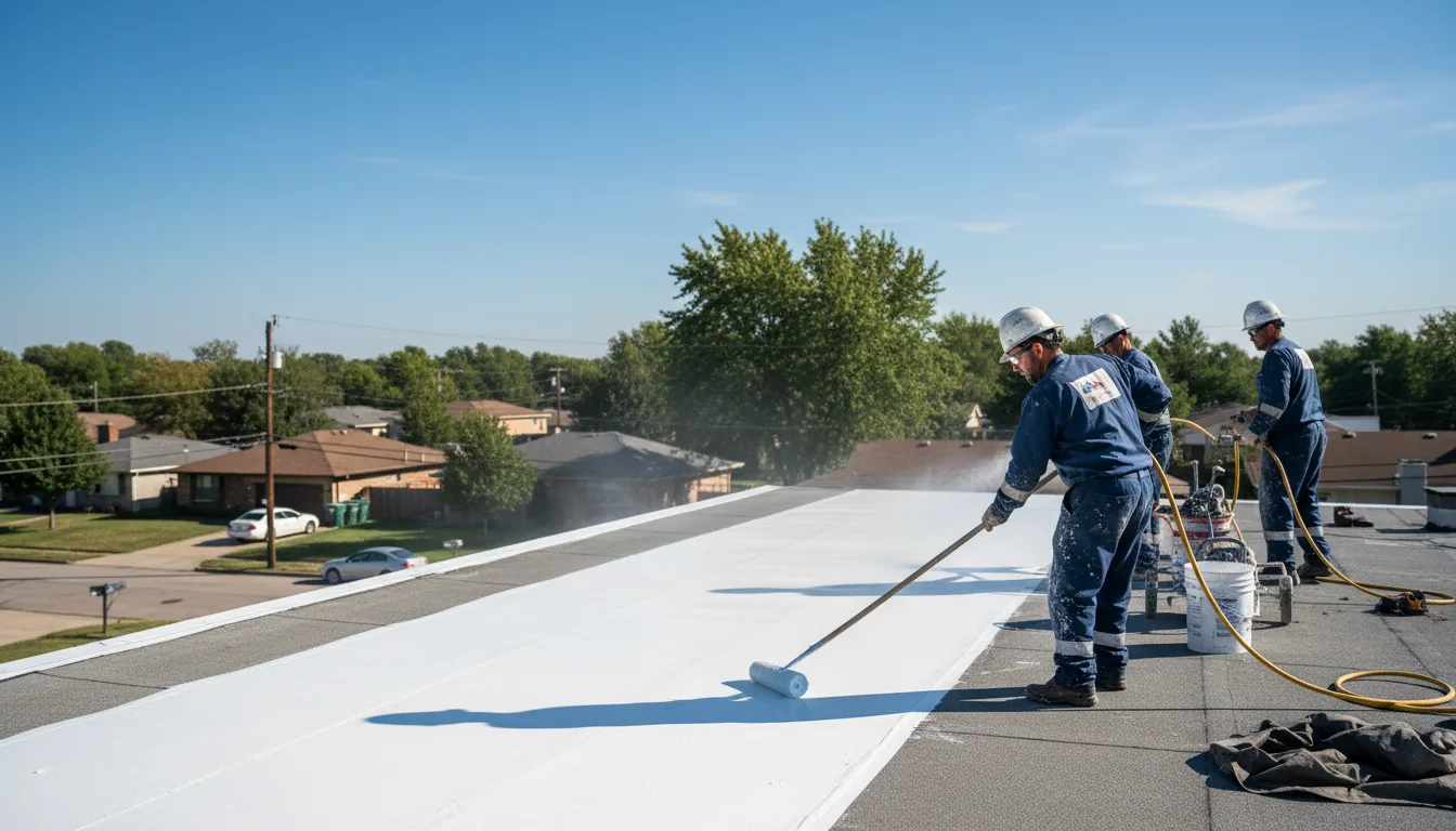 Commercial roof coating in Epps, LA near me
